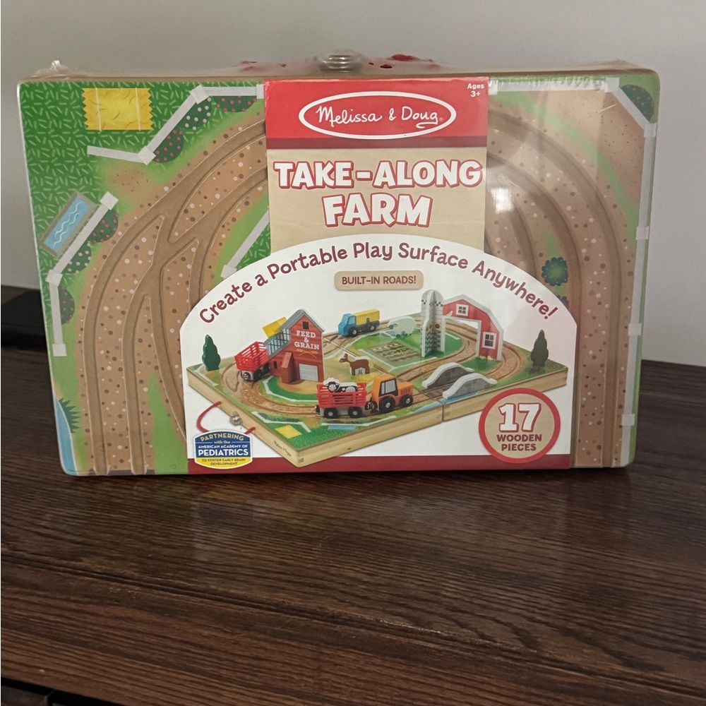 NEW Melissa & Doug Take-Along Farm Playset - Multi-Color